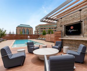 apartment with rooftop pool