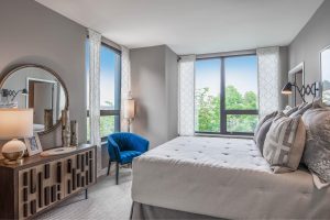 Sprawling bedroom spaces